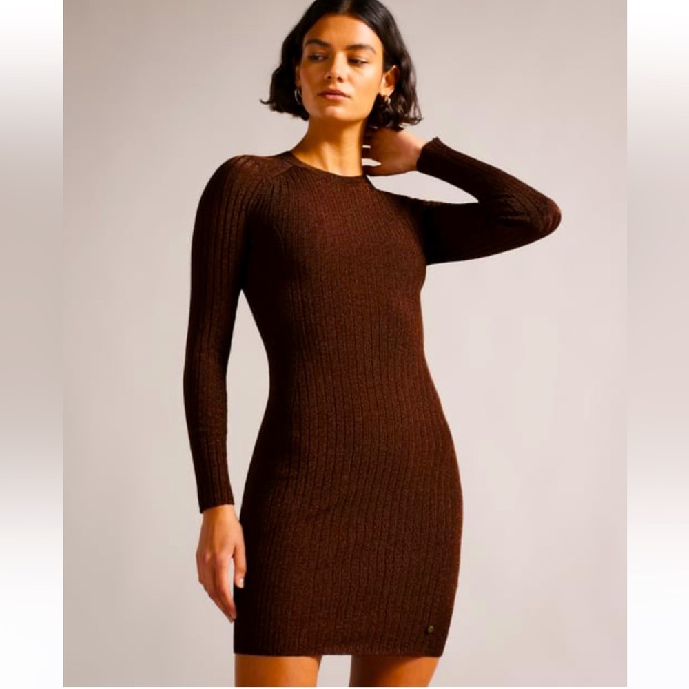 Nichola Metallic Bodycon Knit Dress